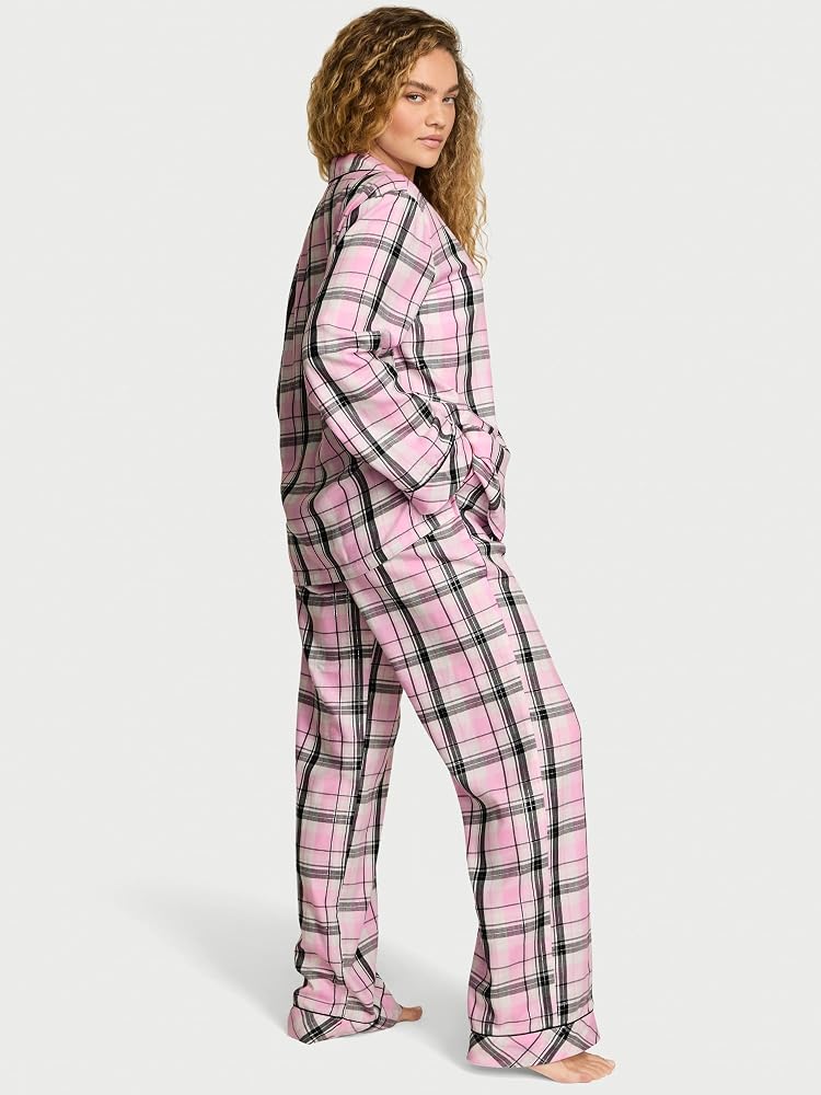 Victoria's Secret Flannel Pajamas, Long Sleeve Button Down & Pant
